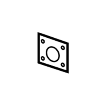 GM 12530297 Bumper Bracket Reinforcement Plate, Rear 12530297 GM Bumper Bracket Reinforcement Plate, Rear Illustration 1 of 1