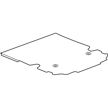 GM 85147516 Floor Cover, Jet Black, Rear 85147516 GM Floor Cover, Jet Black, Rear Illustration 1 of 1