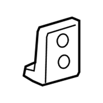 GM 84714264 Trunk Side Trim Bracket, Black, Rear Passenger Side 84714264 GM Trunk Side Trim Bracket, Black, Rear Passenger Side Illustration 1 of 1
