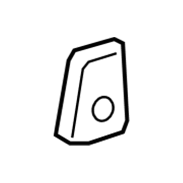 GM 84714263 Trunk Side Trim Bracket, Black, Rear Driver Side 84714263 GM Trunk Side Trim Bracket, Black, Rear Driver Side Illustration 1 of 1