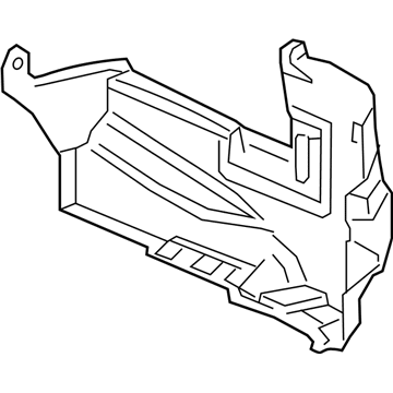 GM 84290245 Trunk Side Trim, Rear Driver Side 84290245 GM Trunk Side Trim, Rear Driver Side Illustration 1 of 1