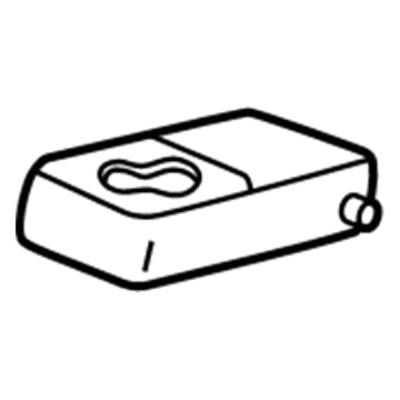22687016 GM Armrest, Black, Rear Center Illustration 1 of 1