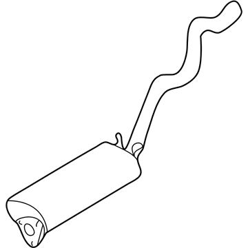 Chevy 15105766 Muffler With Tail Pipe