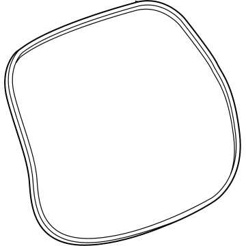 GM 42776106 Body Weatherstrip, Rear 42776106 GM Body Weatherstrip, Rear Illustration 1 of 1