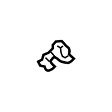 GM 22612024 Sunvisor Clip 22612024 GM Sunvisor Clip Illustration 1 of 1