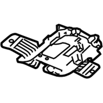 GM 89023608 Mount Plate, Gray 89023608 GM Mount Plate, Gray Illustration 1 of 1