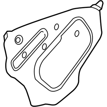 GM 84124722 Water Deflector, Inner Passenger Side 84124722 GM Water Deflector, Inner Passenger Side Illustration 1 of 1