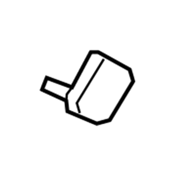 GM 23354548 Windshield Pillar Trim Hole Cover, Gray, Passenger Side 23354548 GM Windshield Pillar Trim Hole Cover, Gray, Passenger Side Illustration 1 of 1