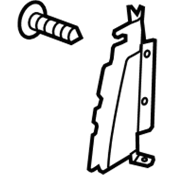 GM 23476274 Side Baffle, Passenger Side 23476274 GM Side Baffle, Passenger Side Illustration 1 of 1