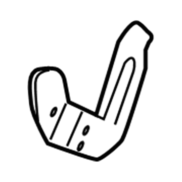 GM 13585680 Inner Finish Panel Bracket, Front 13585680 GM Inner Finish Panel Bracket, Front Illustration 1 of 1