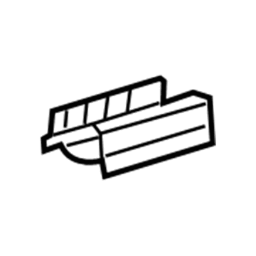 GM 22880219 Track Cover, Black, Front 22880219 GM Track Cover, Black, Front Illustration 1 of 1