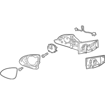 Chevy Spark Car Mirror - 95260964