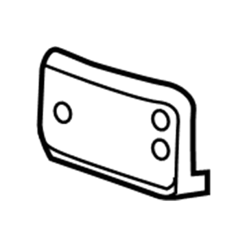 GM 25979740 License Bracket 25979740 GM License Bracket Illustration 1 of 1