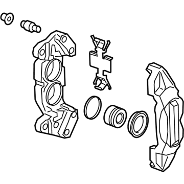 13545383 GM Caliper, Red Caliper, Passenger Side Illustration 1 of 1