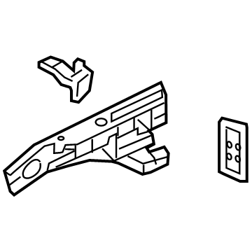 84526335 GM Upper Rail, Front Driver Side Illustration 1 of 1
