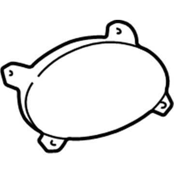 GM 12362872 Speaker Grille, Passenger Side 12362872 GM Speaker Grille, Passenger Side Illustration 1 of 1