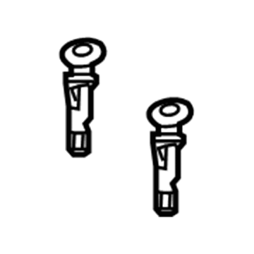 GM 23405492 Headrest Guide, Sahara Beige, Front 23405492 GM Headrest Guide, Sahara Beige, Front Illustration 1 of 1