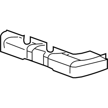GM 25802038 Seat Cushion Pad, Rear 25802038 GM Seat Cushion Pad, Rear Illustration 1 of 1