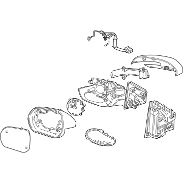 Chevy 26518207 Mirror Assembly