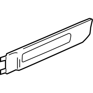 GM 10362709 Side Molding, Outer Driver Side 10362709 GM Side Molding, Outer Driver Side Illustration 1 of 1