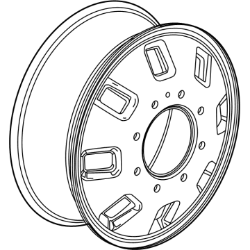 84830462 GM Wheel, Steel Illustration 1 of 1