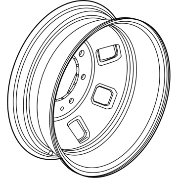 GM 84830463 Wheel, Steel 84830463 GM Wheel, Steel Illustration 1 of 1