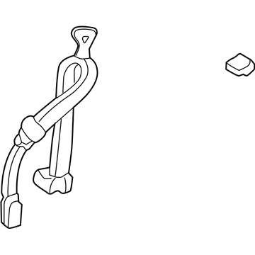 GM 19168437 Lap & Shoulder Belt, Rear Driver Side 19168437 GM Lap & Shoulder Belt, Rear Driver Side Illustration 1 of 1