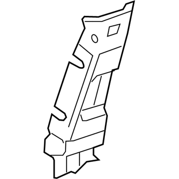 GM 25949835 Trim Support, Titanium, Passenger Side 25949835 GM Trim Support, Titanium, Passenger Side Illustration 1 of 1