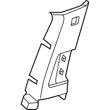 Chevy 20937788 Upper Center Pillar Trim