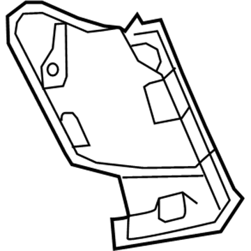 GM 20880961 Tail Lamp Pocket, Driver Side 20880961 GM Tail Lamp Pocket, Driver Side Illustration 1 of 1