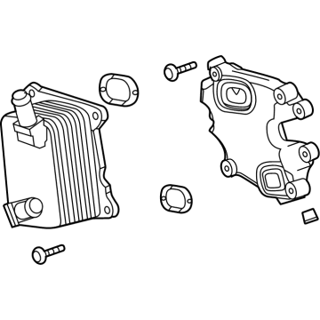 GM 12699975 Oil Cooler 12699975 GM Oil Cooler Illustration 1 of 1