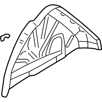 88897594 GM Inner Wheelhouse, Rear Passenger Side Illustration 1 of 1