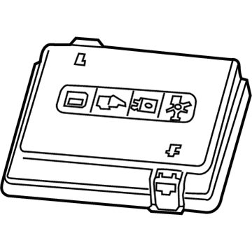 GM 85136924 Fuse Box Cover 85136924 GM Fuse Box Cover Illustration 1 of 1