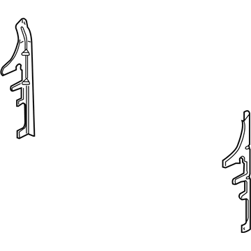 22705986 GM Side Baffle, Driver Side Illustration 1 of 1