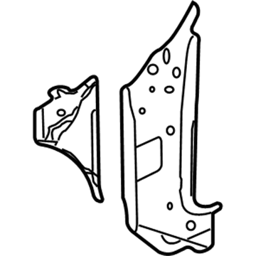 GM 22772866 Inner Hinge Pillar, Passenger Side 22772866 GM Inner Hinge Pillar, Passenger Side Illustration 1 of 1
