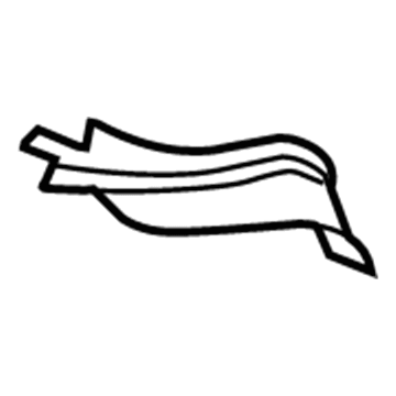GM 20848097 Upper Extension, Rear Outer Driver Side 20848097 GM Upper Extension, Rear Outer Driver Side Illustration 1 of 1