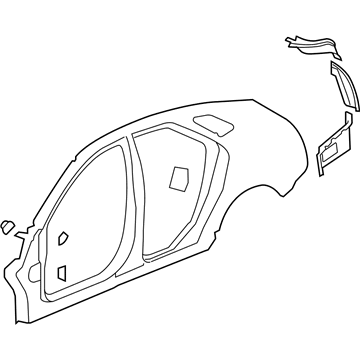 GM 20951254 Uniside Assembly, Outer Passenger Side 20951254 GM Uniside Assembly, Outer Passenger Side Illustration 1 of 1