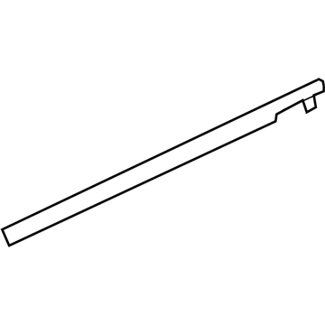 23426773 GM Belt Molding, Black, Rear Driver Side Illustration 1 of 1
