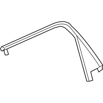 GM 20932590 Reveal Molding, Rear Upper Passenger Side 20932590 GM Reveal Molding, Rear Upper Passenger Side Illustration 1 of 1