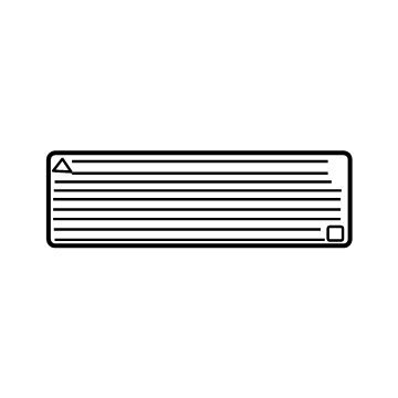 GMC 84699160 Warning Label