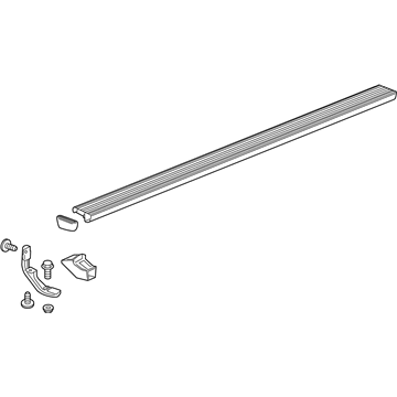 GM 84017116 Step Bar Assembly, Black 84017116 GM Step Bar Assembly, Black Illustration 1 of 1