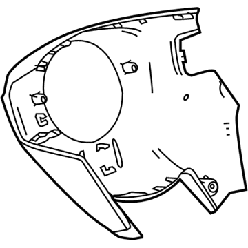 GM 22973072 Rear Shroud, Black 22973072 GM Rear Shroud, Black Illustration 1 of 1