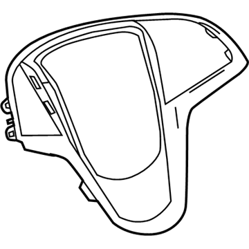 GM 23417448 Trim Cover 23417448 GM Trim Cover Illustration 1 of 1