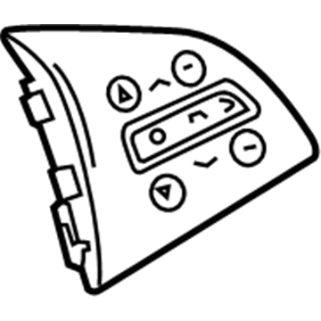 GM 84215929 Radio Switch, Piano Black 84215929 GM Radio Switch, Piano Black Illustration 1 of 1