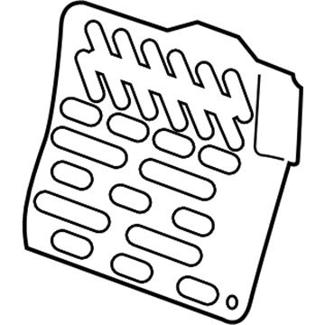 GM 22722741 Seat Back Panel, Rear Driver Side 22722741 GM Seat Back Panel, Rear Driver Side Illustration 1 of 1