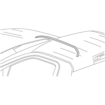 GM 84610432 Roof Molding, Passenger Side 84610432 GM Roof Molding, Passenger Side Illustration 1 of 1