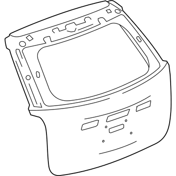 84680006 GM Lift Gate Illustration 1 of 1