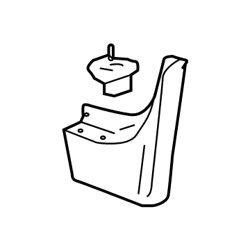 GM 84621827 Deflector, Rear Driver Side 84621827 GM Deflector, Rear Driver Side Illustration 1 of 1