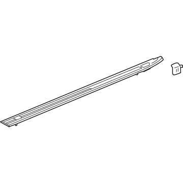 GM 84493660 Upper Molding, Black, Driver Side 84493660 GM Upper Molding, Black, Driver Side Illustration 1 of 1