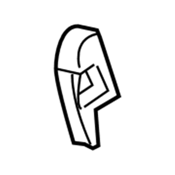 GM 96474709 Outer Cover, Titanium 96474709 GM Outer Cover, Titanium Illustration 1 of 1
